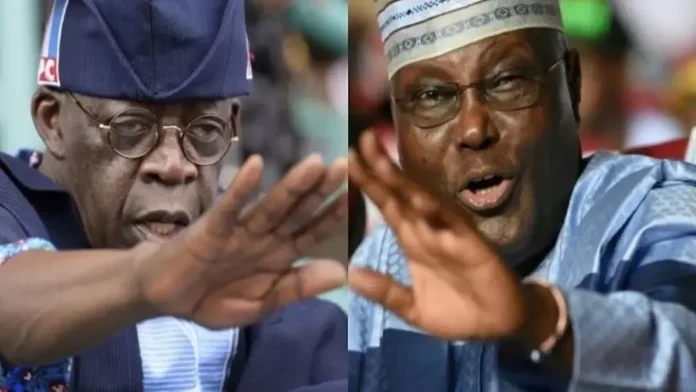 The Presidential Candidate of the APC, Asiwaju Bola Ahmed Tinubu in war of words with The PDP Presidential Candidate Alhaji Atiku Abubakar