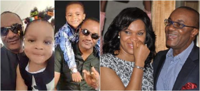 Late Nollywood Actor Saint Obi and his family