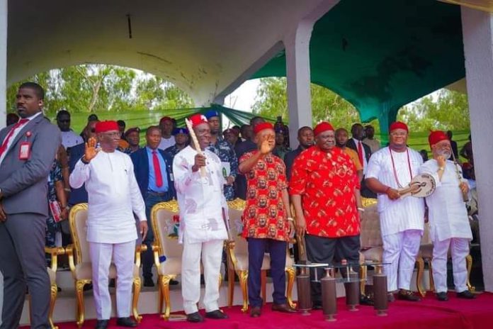 AN EMERGENCY MEETING OF THE SOUTH EAST LEADERS AND STAKEHOLDERS HELD IN THE OLD GOVERNMENT LODGE, ENUGU ON FEBRUARY, 22, 2024