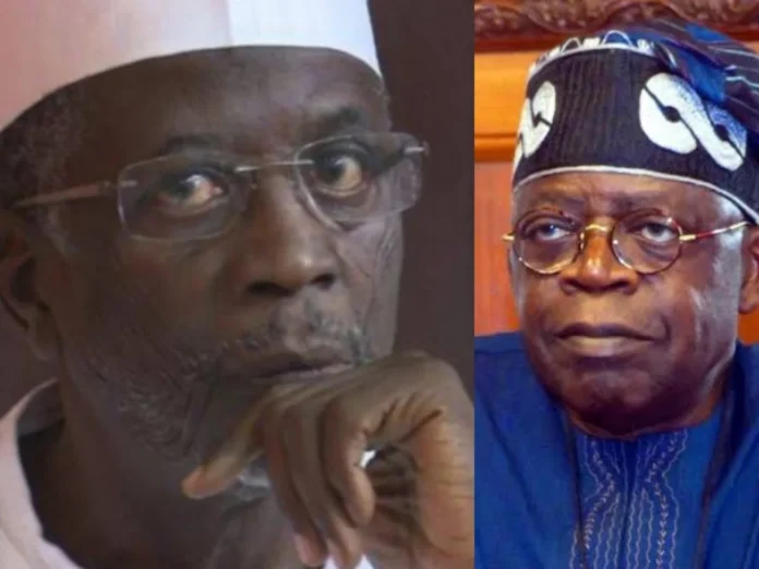 A Collage Picture ofAlhaji Attahiru Dalhatu Bafarawa, a prominent Nigerian politician and former Governor of Sokoto State (1999–2007) and President Bola Ahmed Tinubu of Nigeria