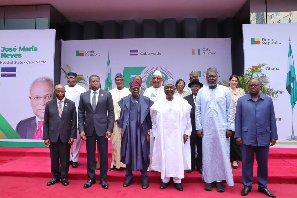 ECOWAS Heads of States In A Group Photograph
