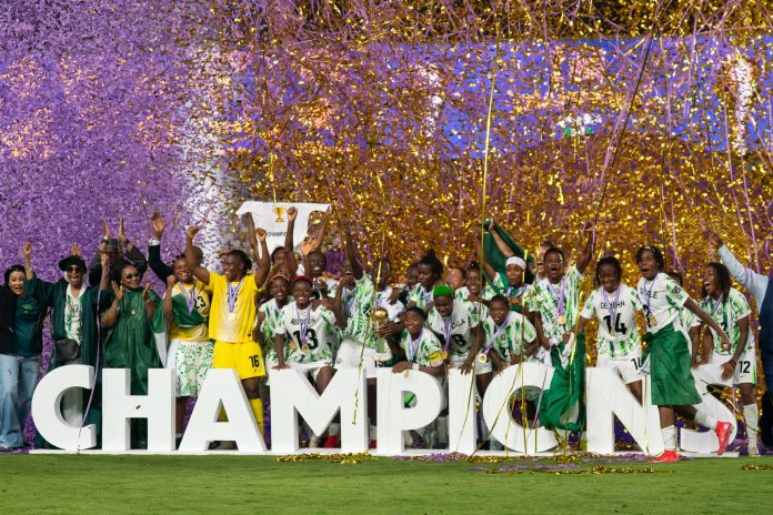 The Super Falcons of Nigeria, winner of the 2025 WAFCON Cup.