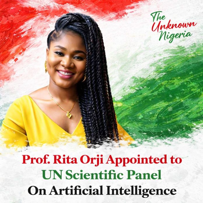 Prof. Rita Orji, PhD, a woman whose journey began in the humble, electricity-deprived village of Owelli-court in Enugu State, has just been appointed to the United Nations Independent International Scientific Panel on Artificial Intelligence. Prof. Rita Orji, PhD, a woman whose journey began in the humble, electricity-deprived village of Owelli-court in Enugu State, has just been appointed to the United Nations Independent International Scientific Panel on Artificial Intelligence.