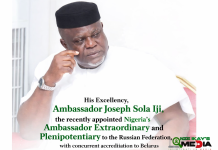 Who is Ambassador Sola Iji? The New Diplomat Bridging Nigeria and Russia The Newly Appointed Nigerian Ambassador Extraordinary and Plenipotentiary To Russia With Concurrent Accreditation To Belarus, His Excellency, Ambassador Joseph Sola Iji