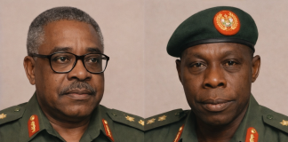 I Made Obasanjo Head Of State Against His Wish. ~ T.Y. Danjuna General Olusegun Obasanjo and General Theophilus Y. Danjuma